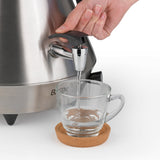 PYRAMID Samowar - 4 l aus Edelstahl mit Auslaufhahn, ideal zum Servieren von heißem Wasser und Tee.