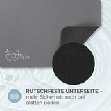 EASYmaxx Badematte Spa - 60 x 90 cm - Dunkelgrau