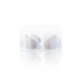 LUMALAND Damen Schuhbox - Transparent und stapelbar - 5er Set - 35x22x14 cm - Transparent