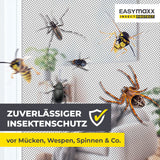 EASYmaxx Insect Protect  Teleskop-Insektenschutzgitter mit Netz - anthrazit