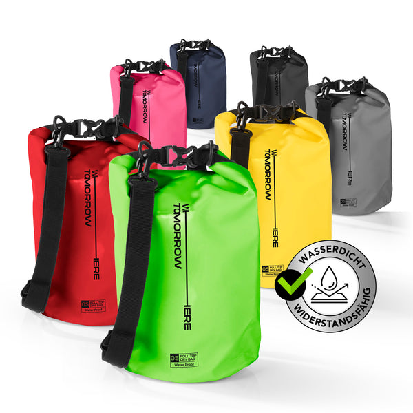 Where Tomorrow Dry Bag 5L - Style 02 - Grün