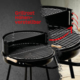 LANDMANN Holzkohlegrill - 66,5 cm - schwarz