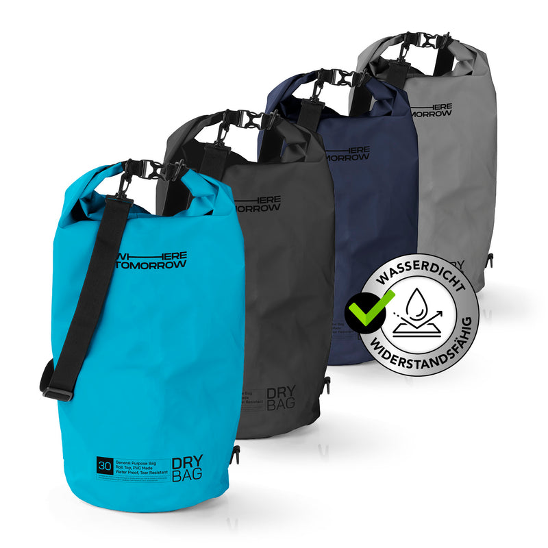 Where Tomorrow Dry Bag 30L - Style 01 - Himmelblau