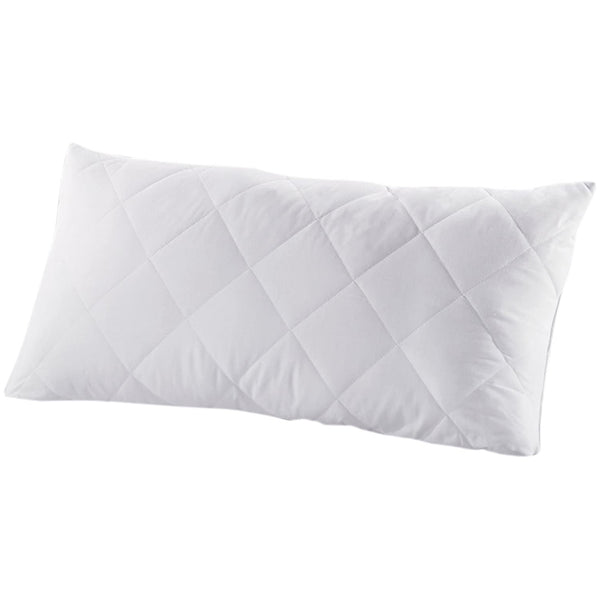 7dreams® Microfaser Kopfkissen - Gesteppt - 40x80cm - Weiß, pflegeleicht, allergikerfreundlich, formstabil, weich und atmungsaktiv.
