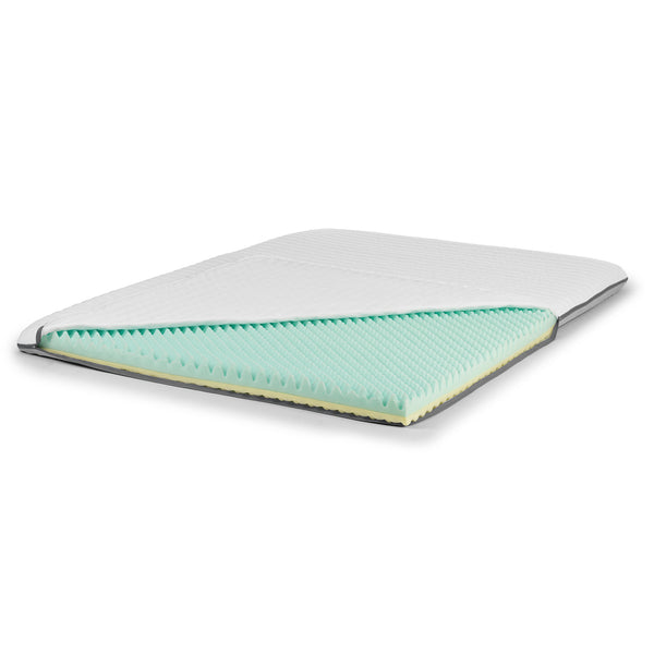 VITALmaxx Matratzen-Topper Comfort 140x200cm mit Memory-Schaum, beidseitig nutzbar, zwei Härtegrade, extraweicher Stoffbezug.