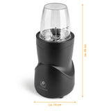KOCHWERK Multifunktions-Mixer - Schwarz, kompakter Mixer mit 8 Funktionen zum Mixen, Mahlen und Shake-Verarbeitung.