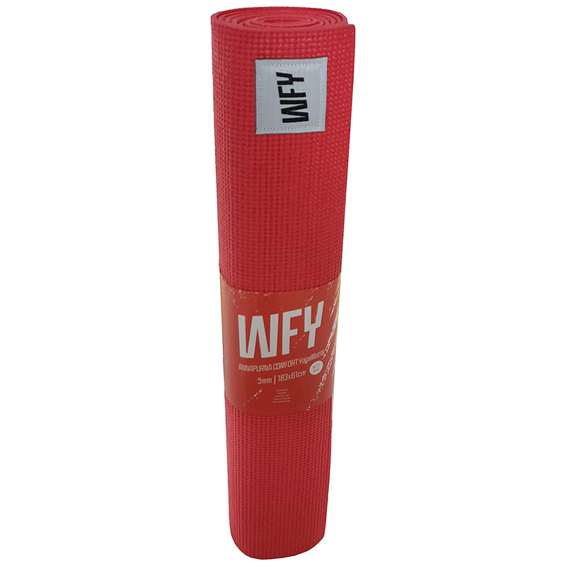 #DoYourYoga Fitnessmatte Yogamatte "Annapurna Comfort" - 183 x 61 - Pilates Workout Matte - Rot