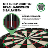 #DoYourDart Sisal-Dartscheibe - selbstschließende Faser - mit Surround & Pfeilen