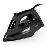 N8WERK Dampfbügeleisen Midnight Black Edition mit 4 Programmen, 250 ml Wassertank, Keramiksohle und 2400W Dampfgenerator.