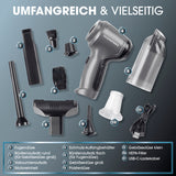 CLEANmaxx 3-in-1-Akkusauger - Saug-, Gebläse- & Vakuumierfunktion - 7 Aufsätze