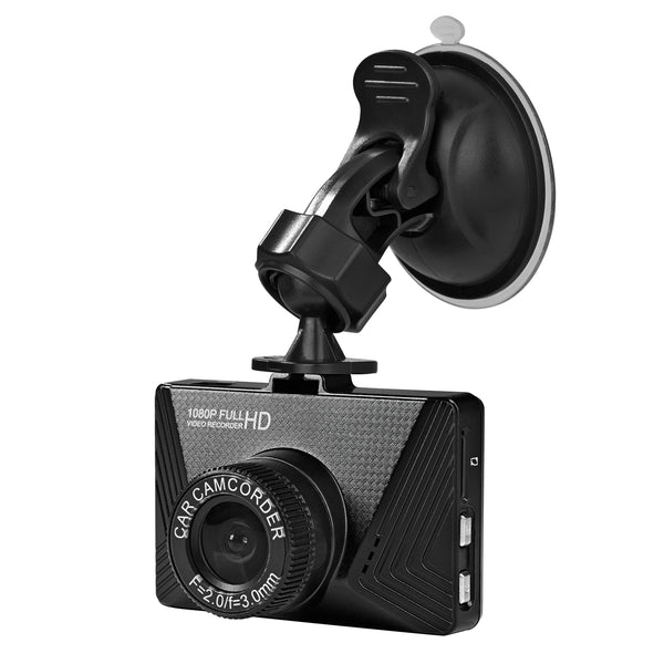 MAXXMEE Dashcam Full HD 5V mit 8GB Speicherkarte und Befestigungsarm für Autoscheibe, 1920x1080P, 120° Weitwinkel, Erschütterungssensor.