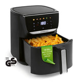 GOURMETmaxx AirGenius Heißluftfritteuse, 5,5 l - Farb-Touchdisplay & 7 Programme