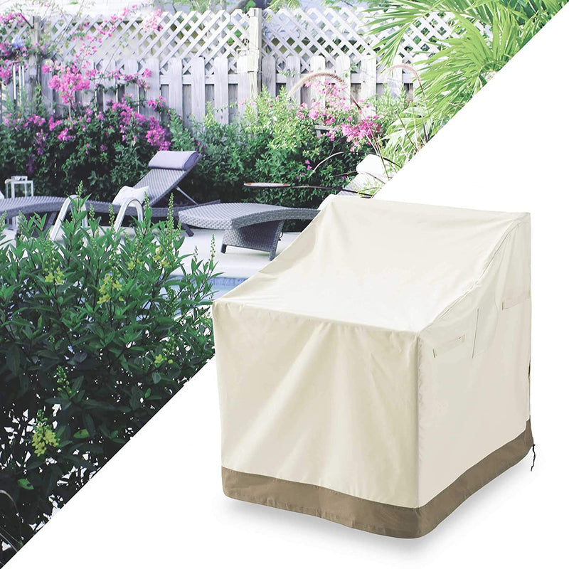 LUMALAND  Abdeckplane für Gartenstühle - 64 x 79 x 102 cm - Beige