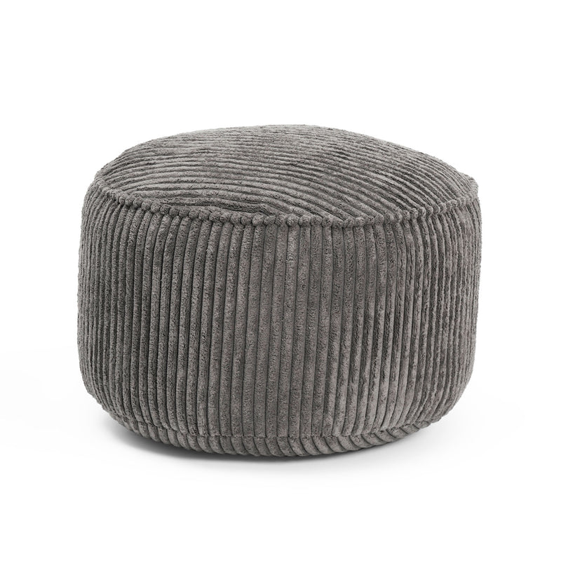 LUMALAND Sitzsack Pouf Cord - Grau