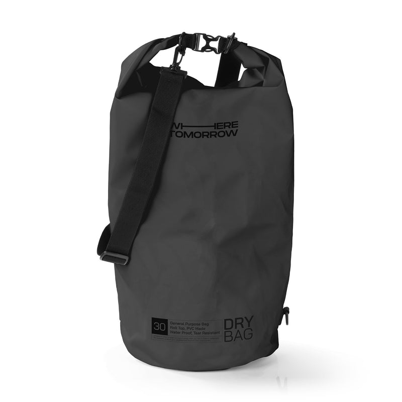 Where Tomorrow Dry Bag 30L - Style 01 - Schwarz