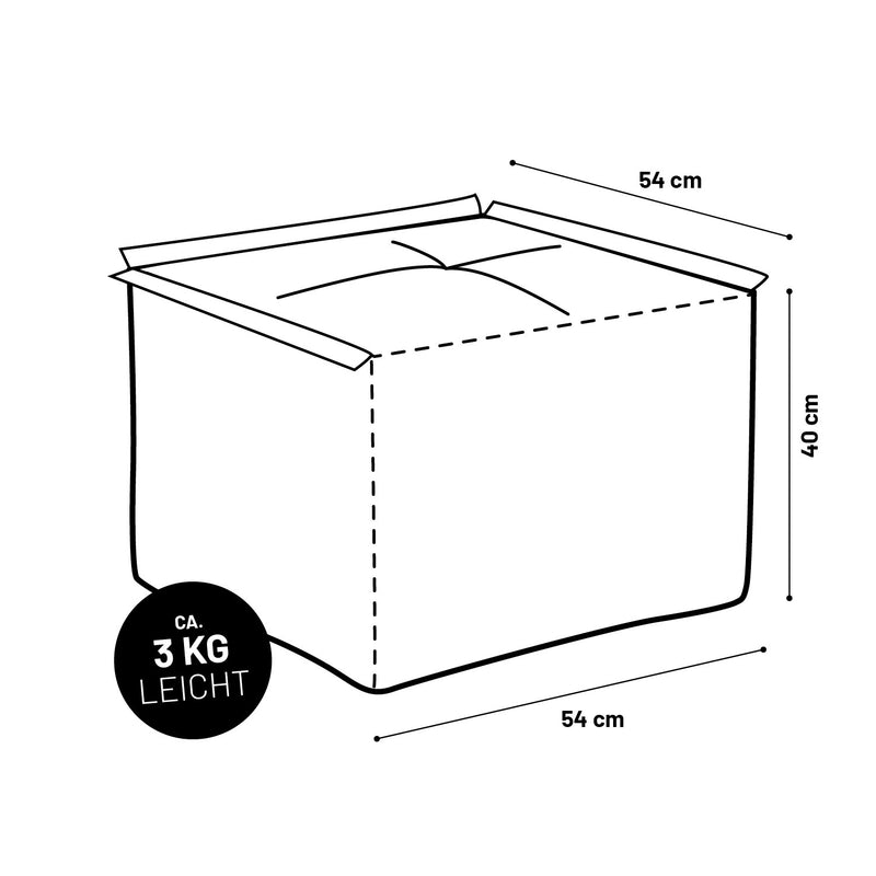 LUMALAND Sitzsack-Hocker - Kombinierbar mit Modularem System - 200 L - Pastell Grün