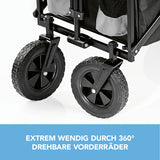 EASYmaxx Bollerwagen faltbar  - anthrazit/schwarz