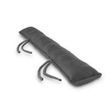 EASYmaxx Zugluftstopper - 10 x 90 cm - Grau, mit Füllung und waschbarem Bezug zum Schutz vor Zugluft an Fenstern und Türen.