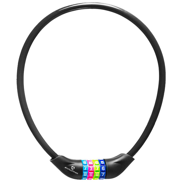 #DoYourFitness Fahrradschloss »Protector« Zahlenschloss ca. 60 cm lang, schwarz, mit Kunststoffummantelung für sicheren Diebstahlschutz.