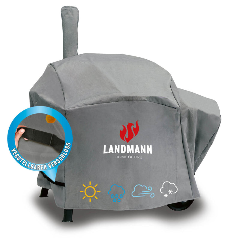 LANDMANN Premium Wetterschutzhaube 78x130x118 cm, wasserdicht, kältebeständig, reißfest, atmungsaktiv mit verstellbarem Verschluss.