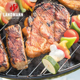 LANDMANN Holzkohlegrill - 66,5 cm - schwarz