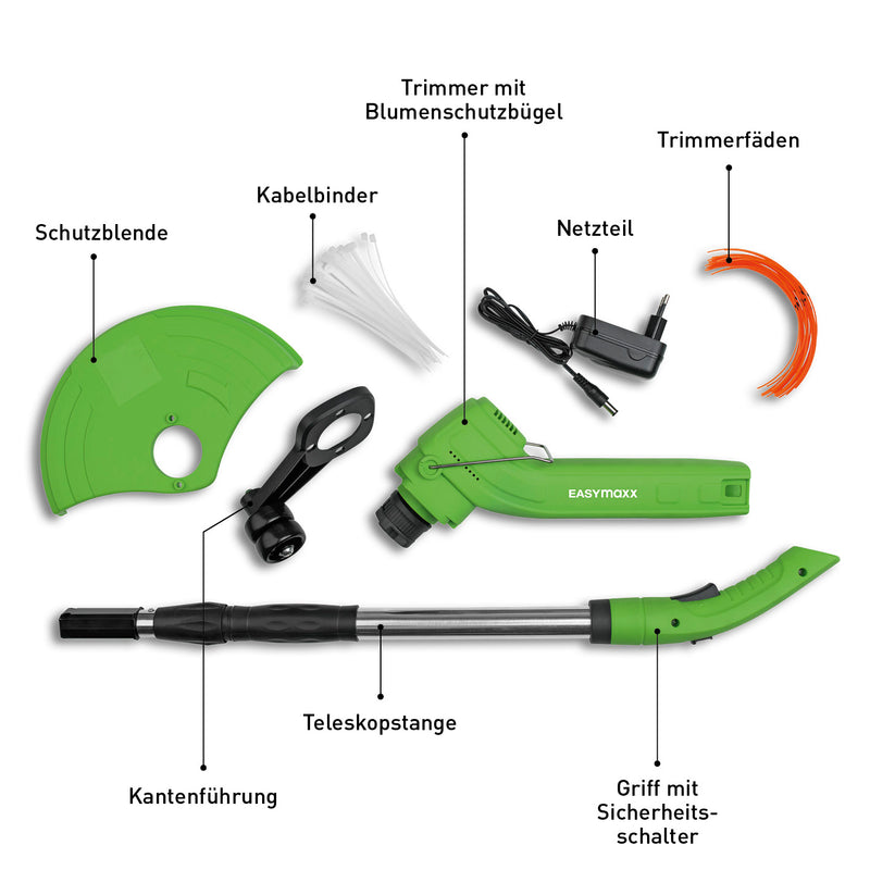 EASYmaxx Akku-Rasentrimmer - Grün