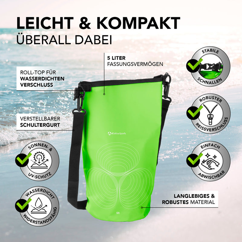 #DoYourOutdoor Dry Bag 5L - Grün