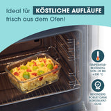 GOURMETmaxx Glas-Frischhaltedosen Klick-it - 1600 ml