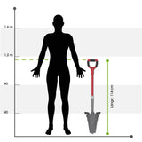 EASYmaxx Spaten- & Wurzelsäge - 114 cm - grau/rot