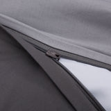 LUMALAND Bettwäsche Set - Wendebettwäsche - 80x80 + 135x200 cm - Anthrazit/Silber