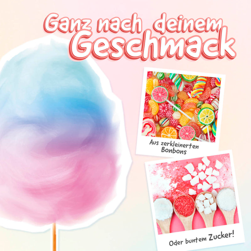 GOURMETmaxx Zuckerwatte-Maschine - rosa