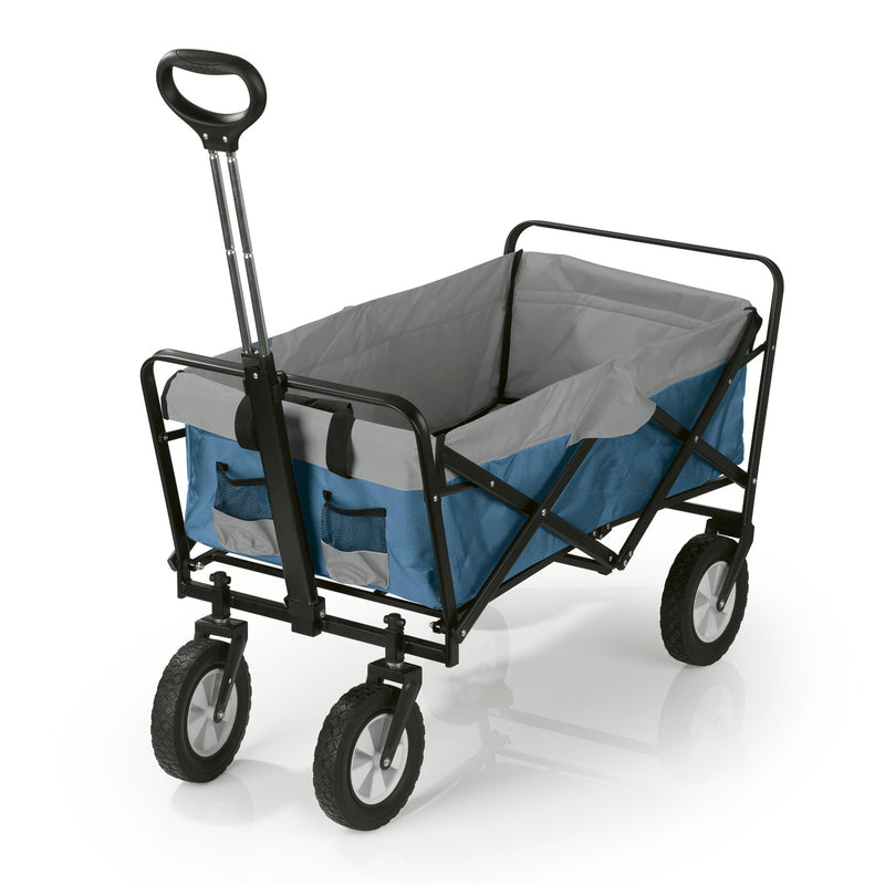 EASYmaxx Bollerwagen faltbar - blau/grau