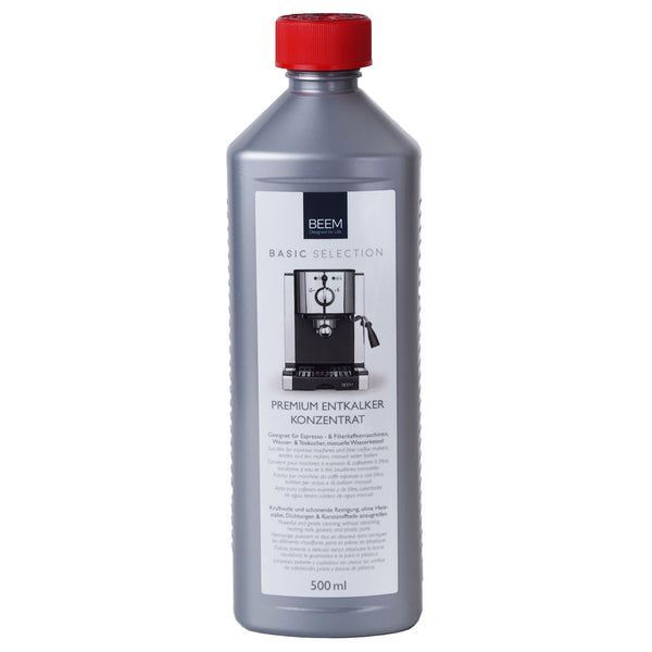 Entkalkerkonzentrat Premium 500ml zur Reinigung und Entkalkung aller Kaffeemaschinen, Konzentrat für effektive Pflege.