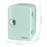 GOURMETmaxx Mini-Kühlschrank Retro - Zum Warm- & Kühlhalten - Mint