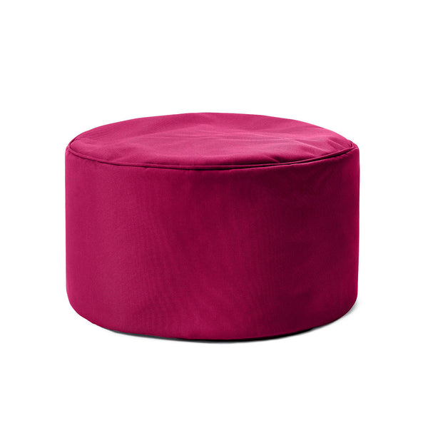 LUMALAND Sitzsack Pouf (50 L) in Rotwein, multifunktional für In- & Outdoor, leicht, langlebig, mit verdecktem Reißverschluss und pflegeleichtem Material.