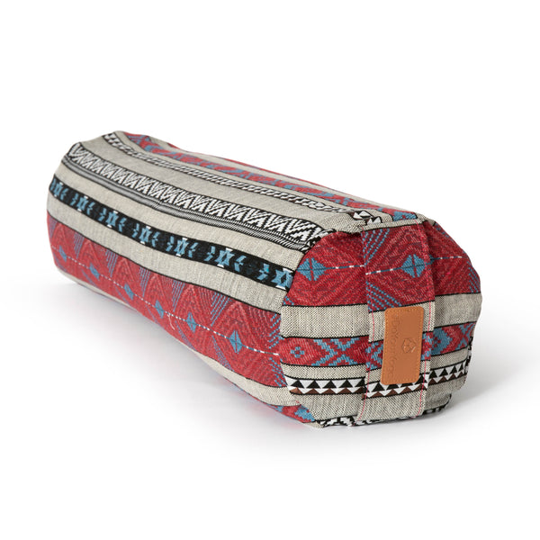 #DoYourYoga Yoga-Bolster Tarik - gefüllt mit Bio-Dinkelspelz - 68 x 22 x 22 cm - Style 16