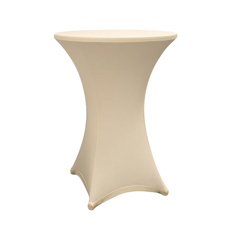 LUMALAND Stehtischhusse Tisch Bezug Husse - Ø 80-85cm - Beige