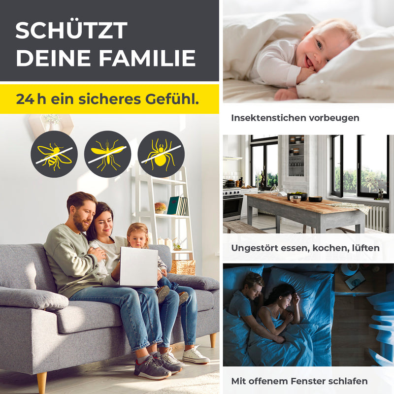 EASYmaxx Insect Protect Insektenschutzgitter mit Magnet - Fenster bis 150x180cm