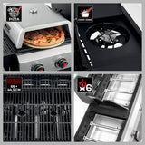 LANDMANN Gasgrill CALIANO 6.1 cooK mit Pizzaaufsatz