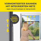 EASYmaxx Insect Protect  Teleskop-Insektenschutzgitter mit Netz - anthrazit