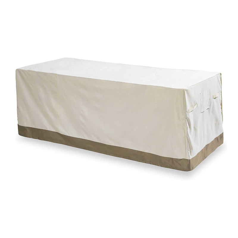 LUMALAND Abdeckplane für Gartentisch - 183 x 114,3 x 67,3 cm - Beige