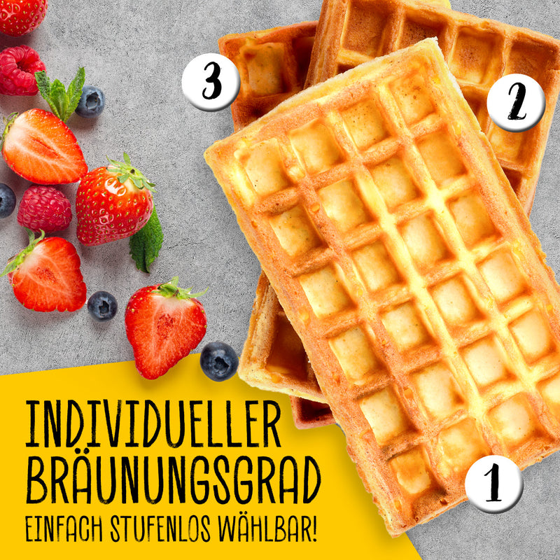 GOURMETmaxx Waffeleisen für Belgische Waffeln