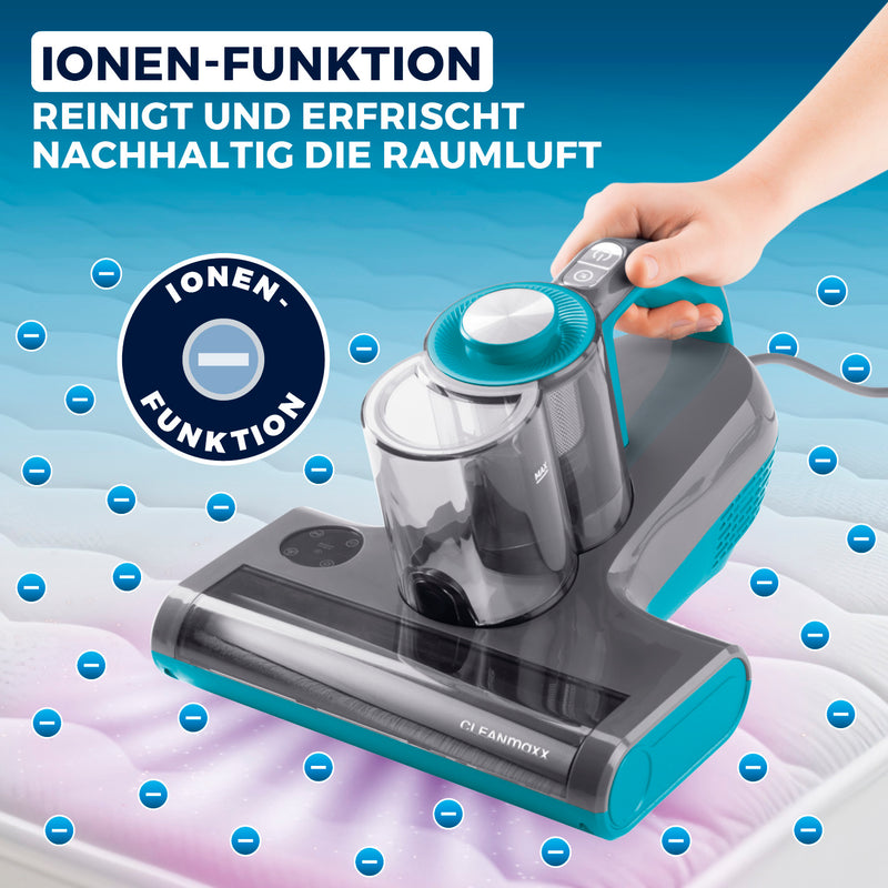CLEANmaxx Milbensauger Rotation Power - entfernt 99,9 % Milben - mit UV-C-Licht