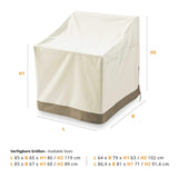 LUMALAND  Abdeckplane für Gartenstühle - 64 x 79 x 102 cm - Beige