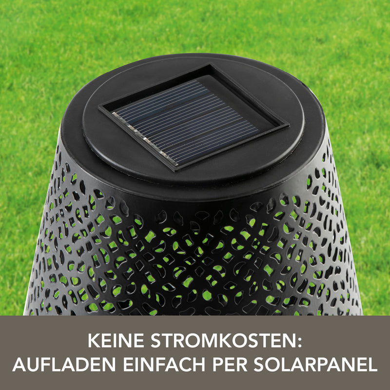 EASYmaxx Solar-Tischleuchte - Schwarz