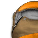 Where Tomorrow Camping Schlafsack Classic - Mumienschlafsack in Orange mit wasserabweisendem Außenmaterial und komfortabler Innenfütterung.