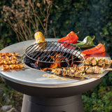 LANDMANN Holzkohlegrill mit Grillrost und Grillplatte