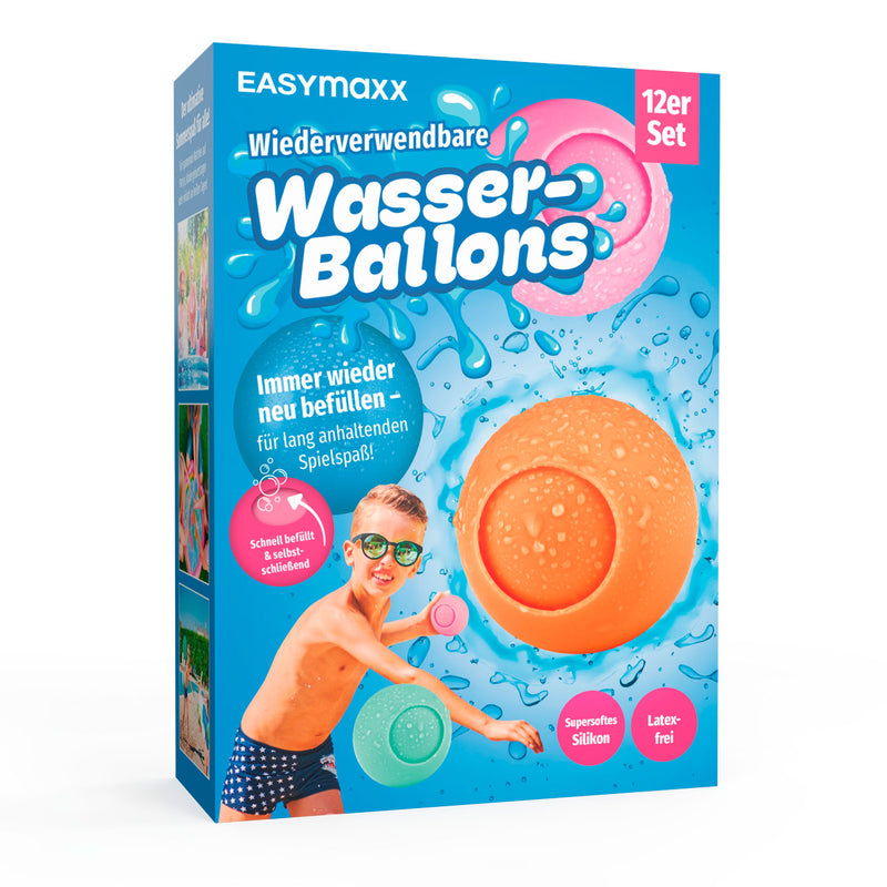 EASYmaxx Silikon-Wasserballon - 12er-Set