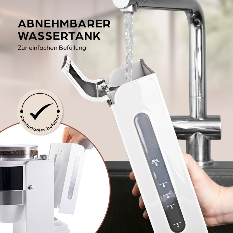 Barista Filterkaffeemaschine Touch Iso mit Mahlwerk und LED-Touchdisplay - 800W