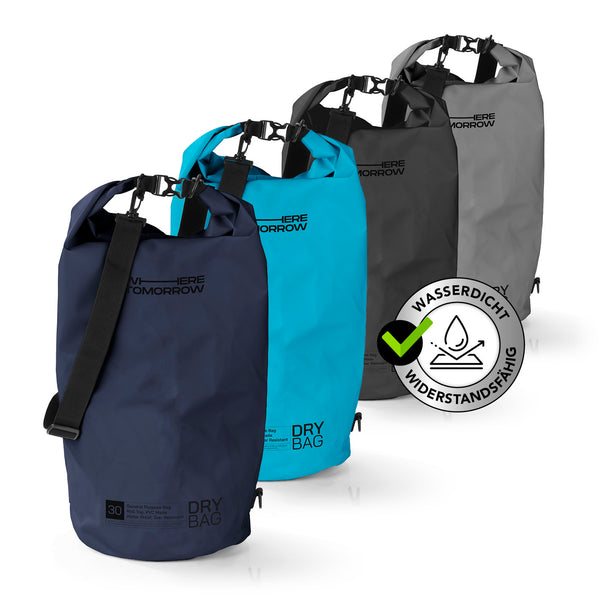 Where Tomorrow Dry Bag 30L - Style 01 - Dunkelblau